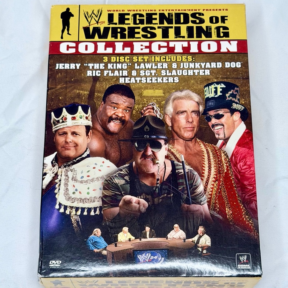 WWE Legends of Wrestling‎ Collection 3-Disc DVD Set Slipcover Case